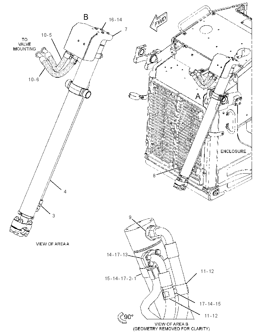 CYLINDER & LINES GP-LIFT 3259753 CAT