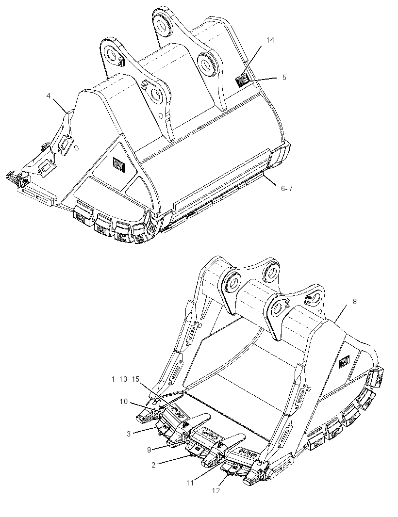 BUCKET GP-EXTREME SERVICE ROCK 3415656 CAT
