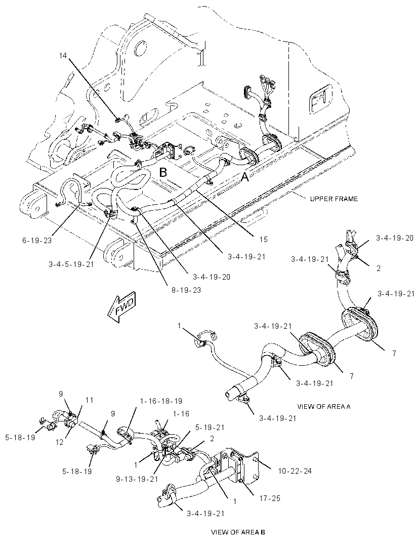 WIRING GP-CAB RISER 3499786 CAT