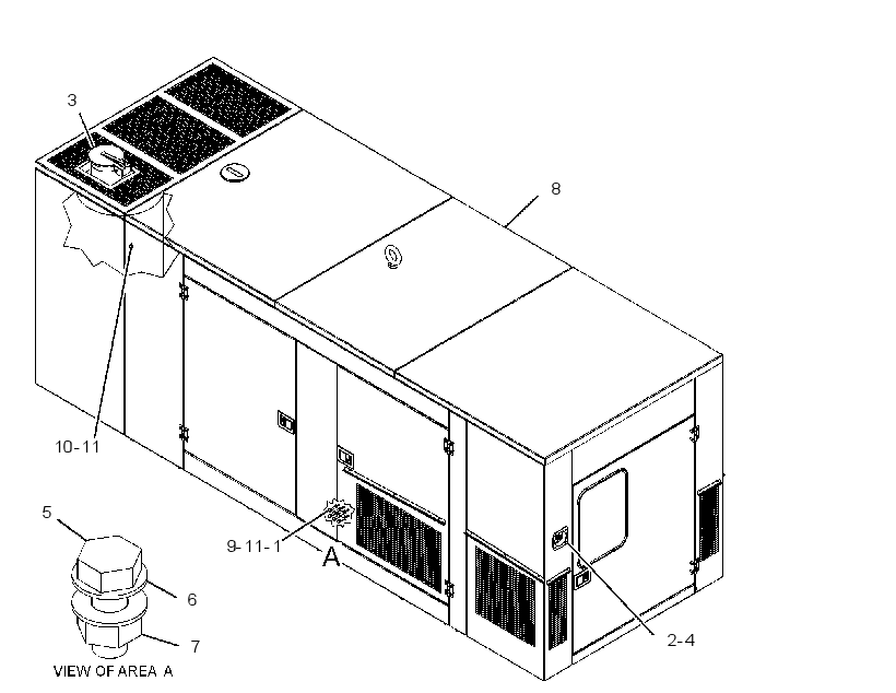 ENCLOSURE GP-GENSET 3292468 CAT