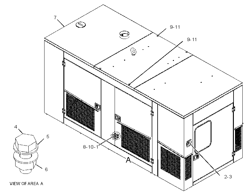 ENCLOSURE GP-GENSET 3290235 CAT