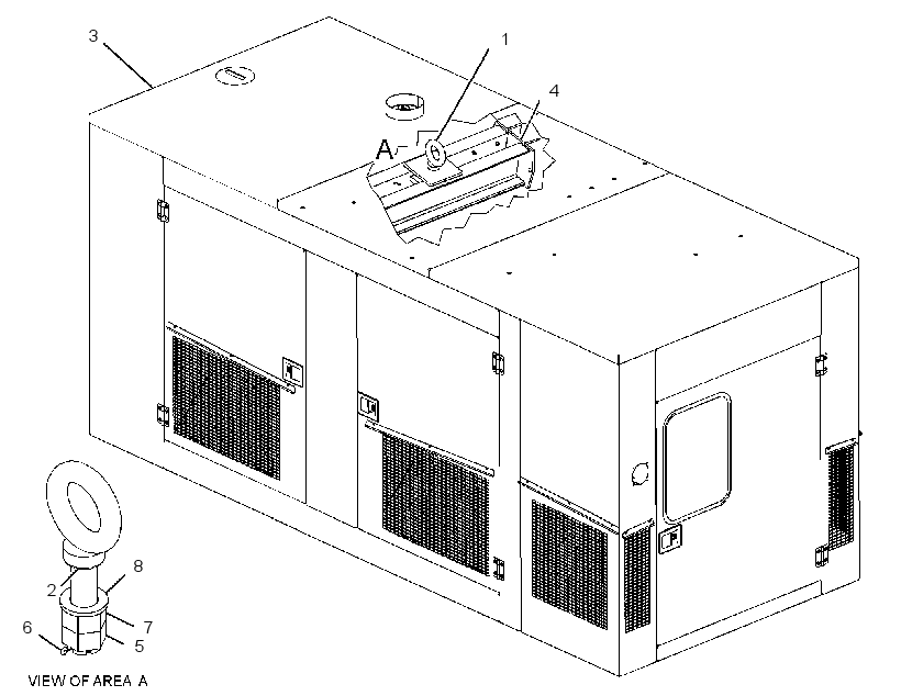 ENCLOSURE GP-GENSET 3287829 CAT
