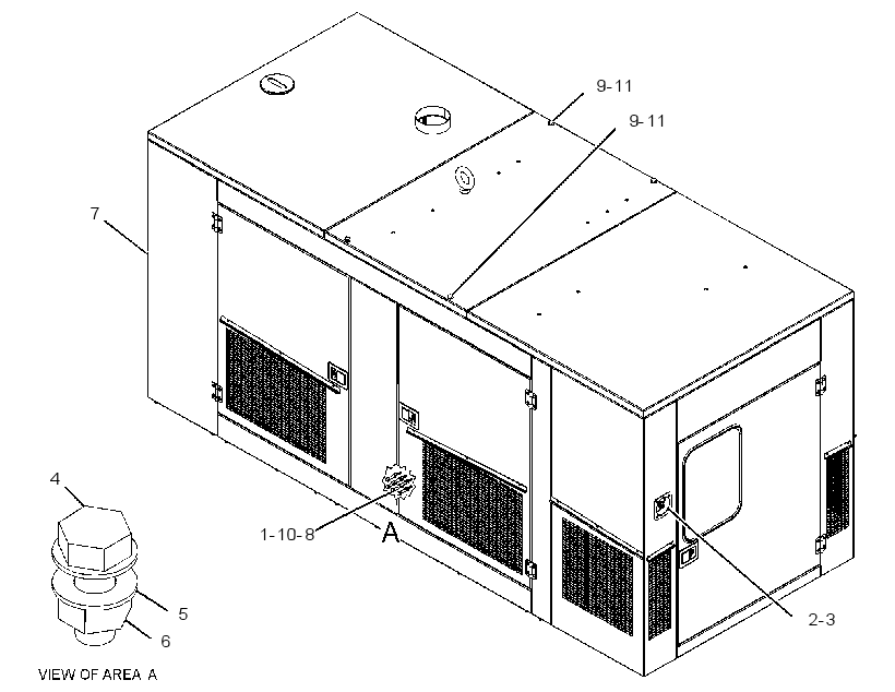 ENCLOSURE GP-GENSET 3288202 CAT