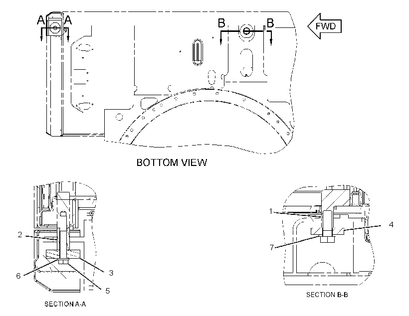 Крепление ROPS 3531852 CAT