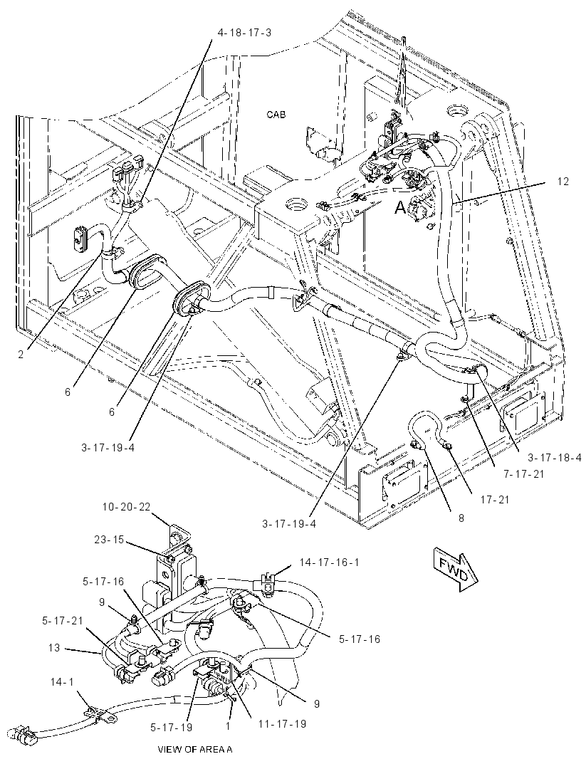 WIRING GP-CAB RISER 3460656 CAT