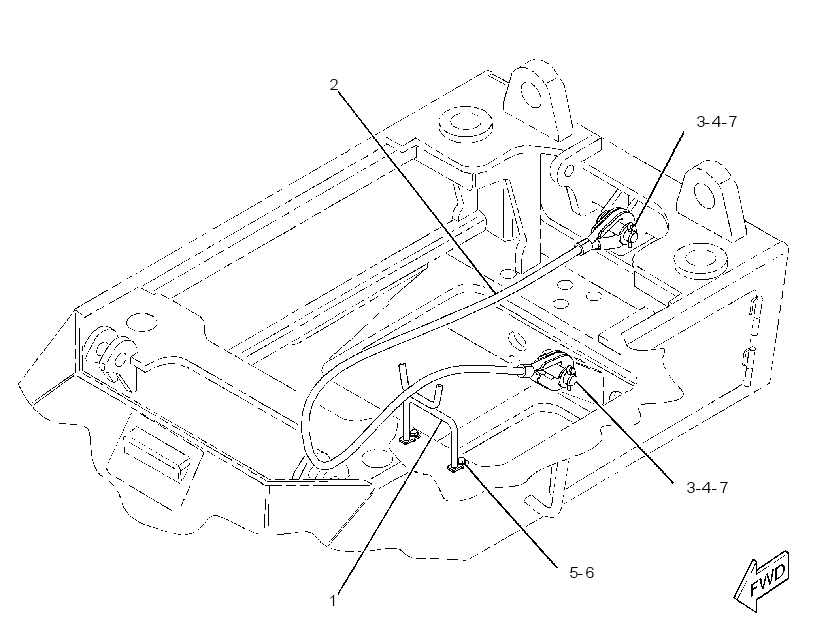 CABLE GP-RETAINING 3468180 CAT