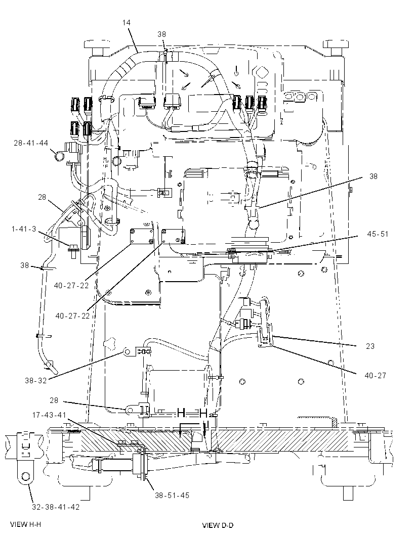 Проводка площадки 3256425 CAT