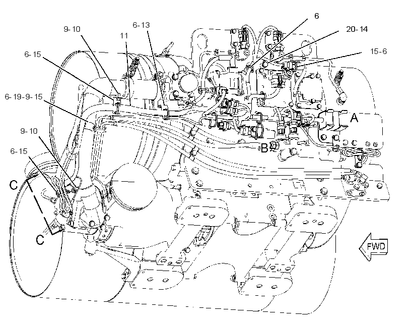 Проводка CEM 3431878 CAT