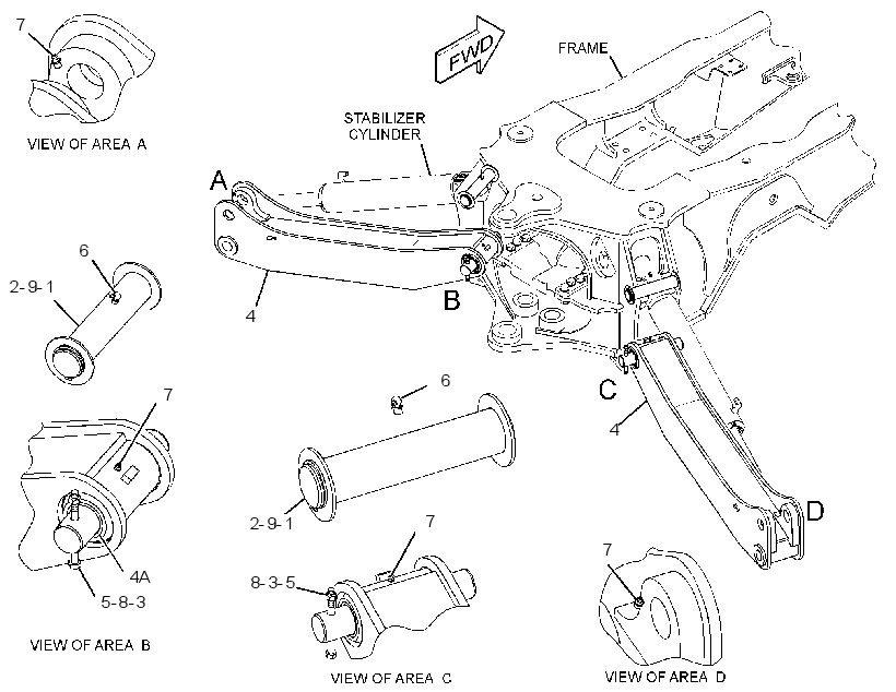 STABILIZER GP-BACKHOE 2703220 CAT