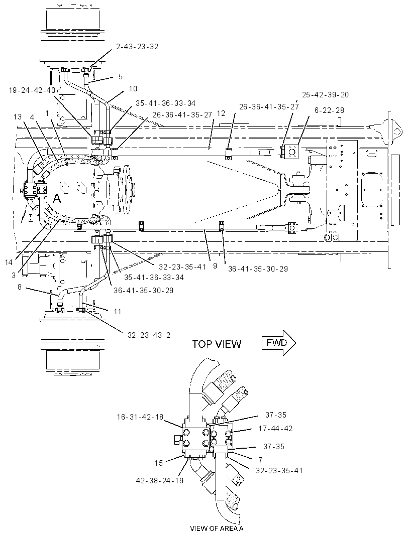 LINES GP-BRAKE COOLING 3517328 CAT