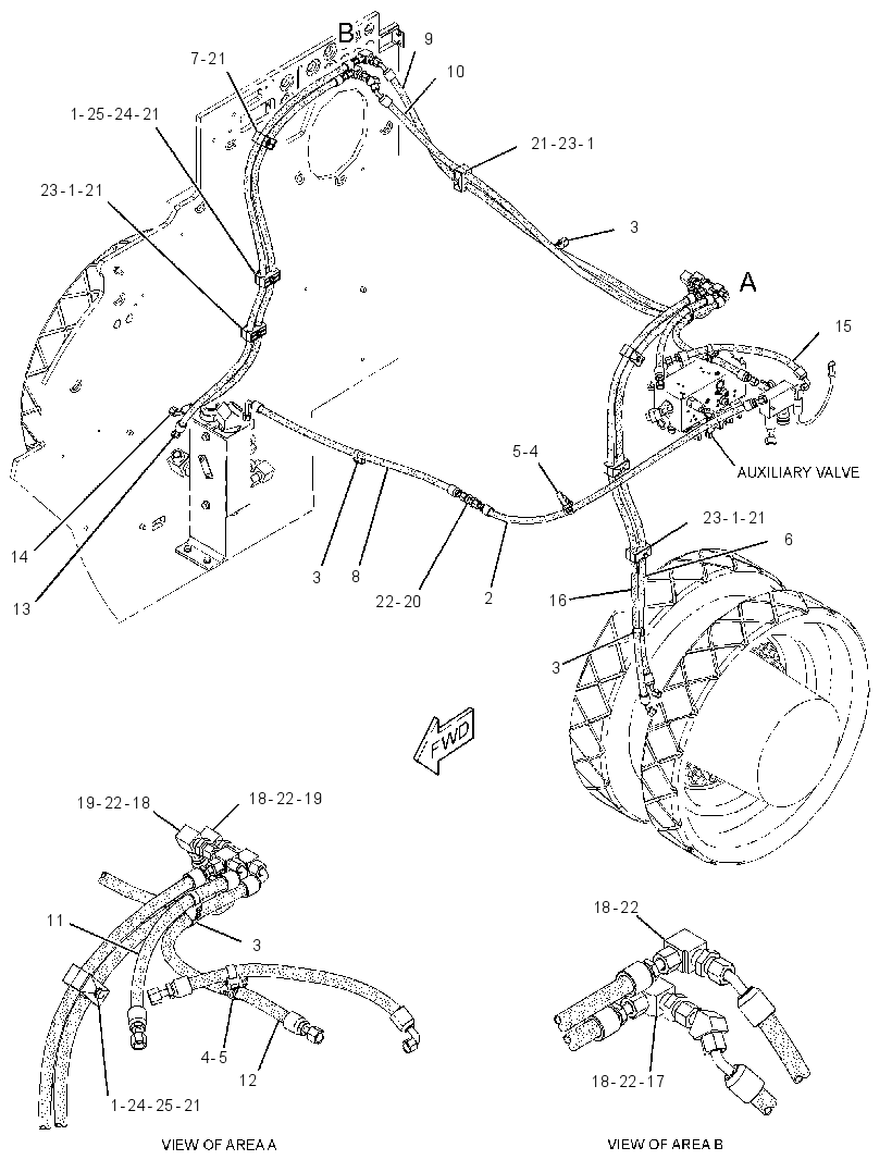 LINES GP-BRAKE & SHIFT 3367903 CAT