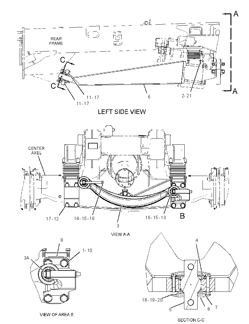 FRAME GP-CENTER SUSPENSION 1381464 CAT