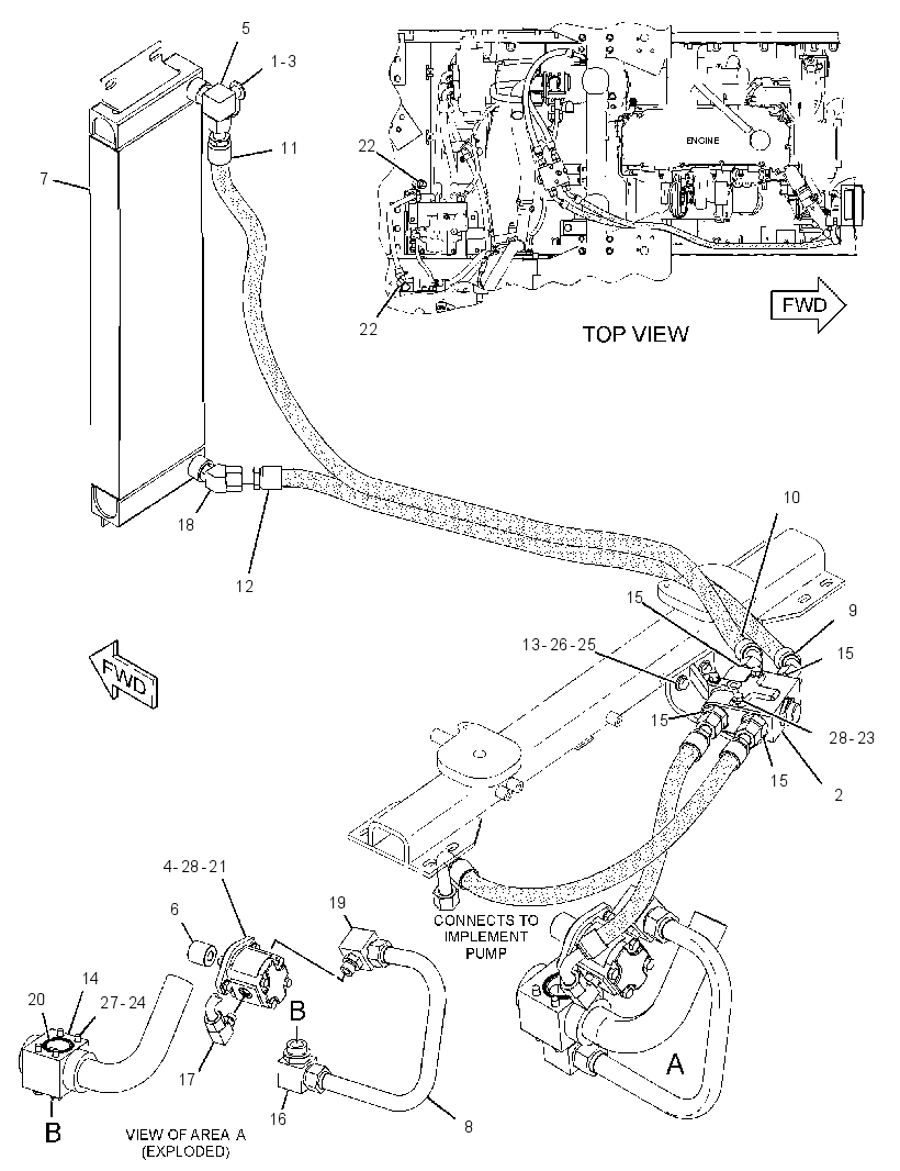 COOLER AR-HYDRAULIC OIL 2804168 CAT