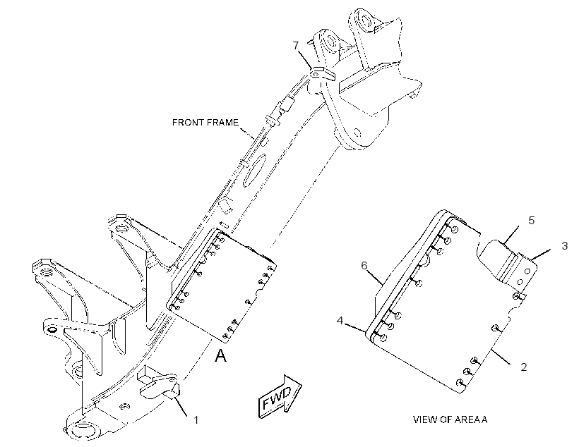 MOUNTING GP-SNOW WING 3605080 CAT