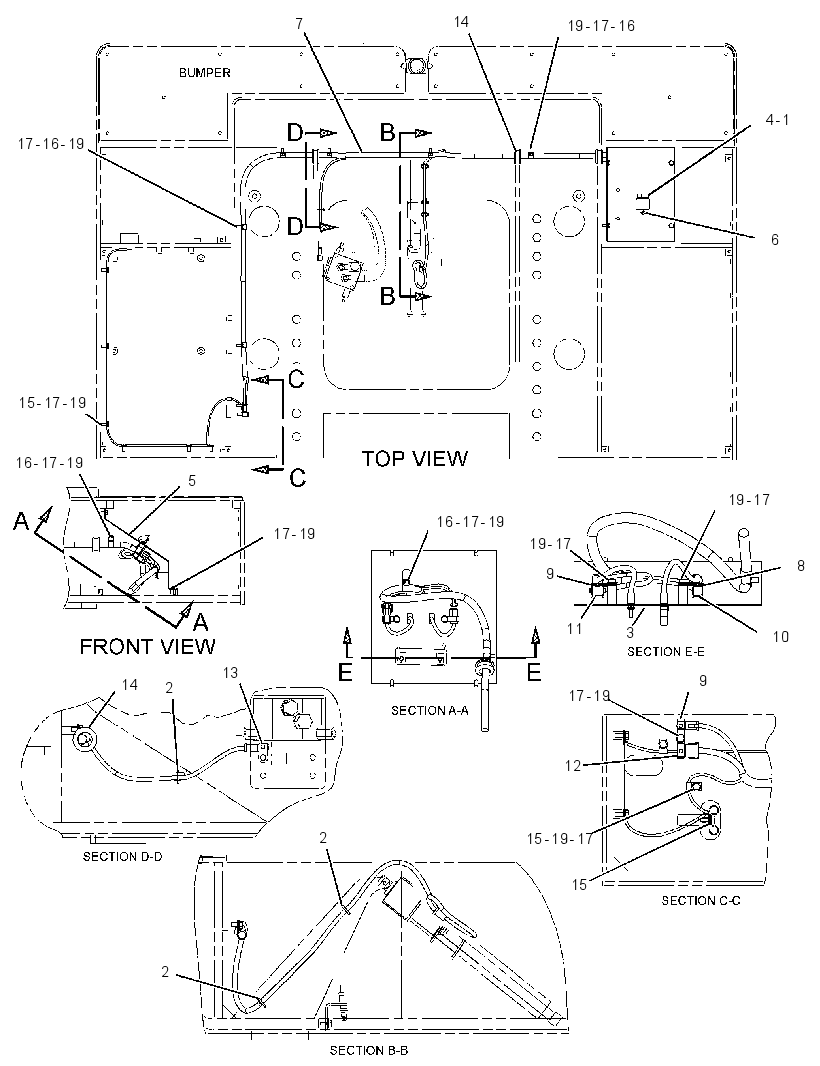 WIRING GP-BUMPER 1433678 CAT