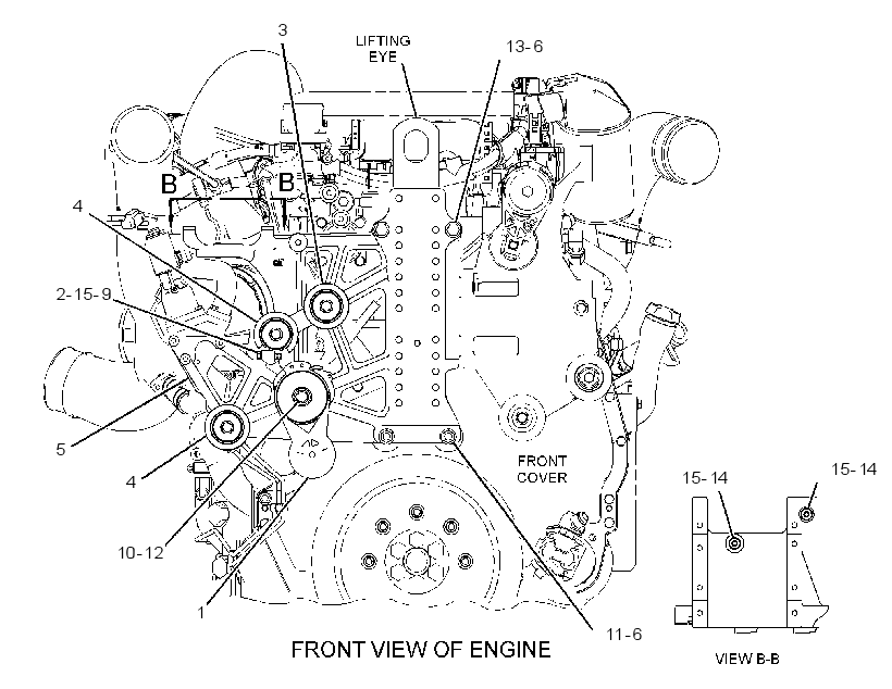 MOUNTING GP-BELT TENSIONER 3076355 CAT