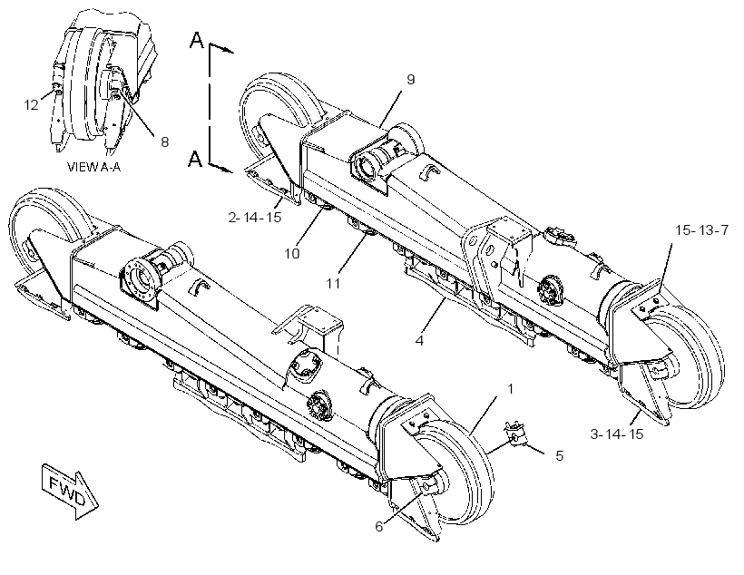 UNDERCARRIAGE GP 3515111 CAT