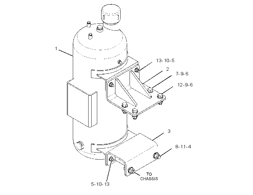 TANK & MOUNTING GP 3607591 CAT