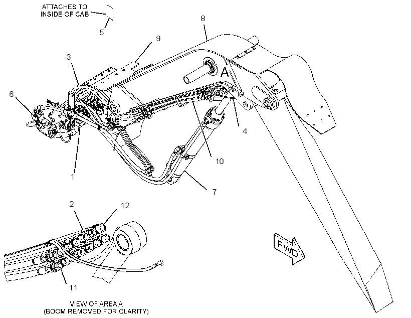 LINKAGE AR-FELLING HEAD 3589498 CAT