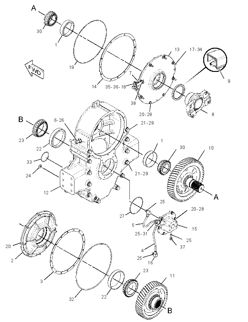 GEAR GP-INPUT TRANSFER 2431732 CAT