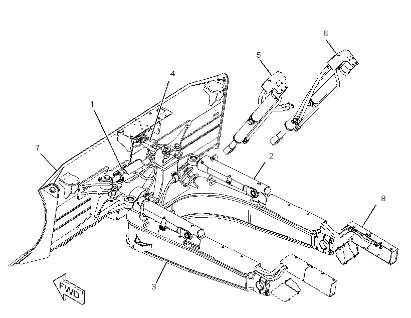 BULLDOZER AR-PWR ANGLE & TILT 3341804 CAT