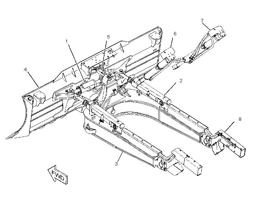 BULLDOZER AR-PWR ANGLE & TILT 3341809 CAT