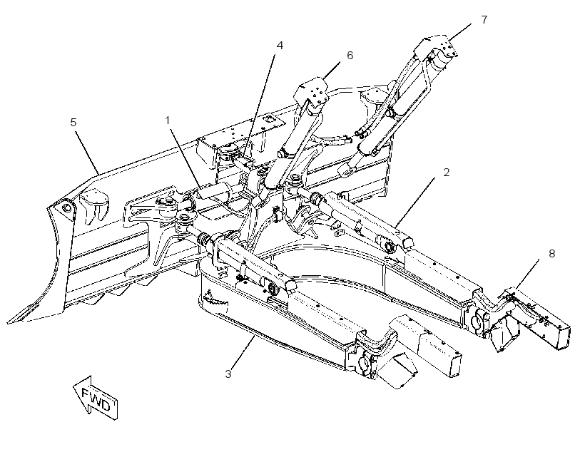 BULLDOZER AR-PWR ANGLE & TILT 3341805 CAT