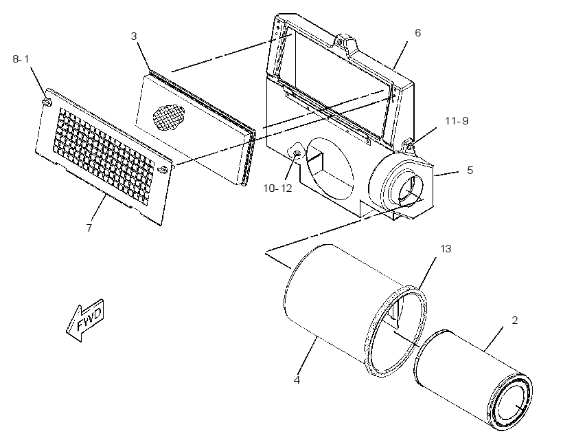 DUCT & FILTER GP-CAB AIR 2442701 CAT