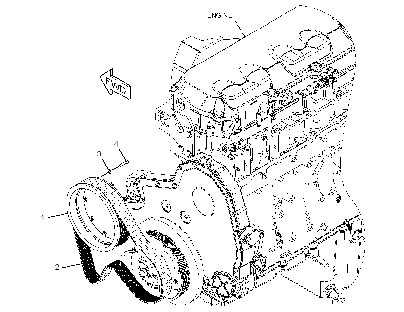 PULLEY GP-FAN 3244362 CAT