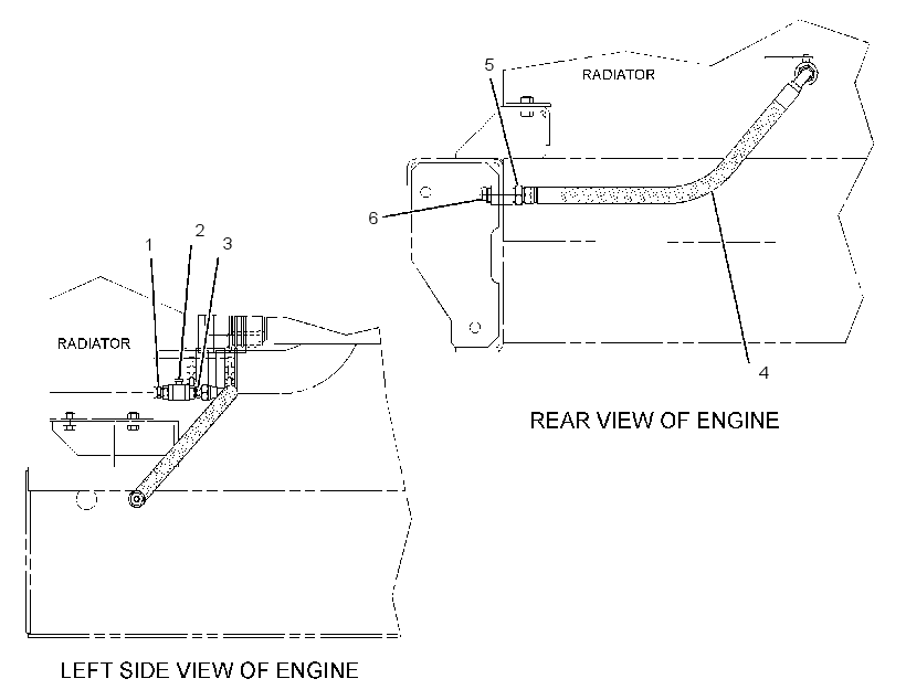 LINES GP-COOLANT DRAIN 1660859 CAT