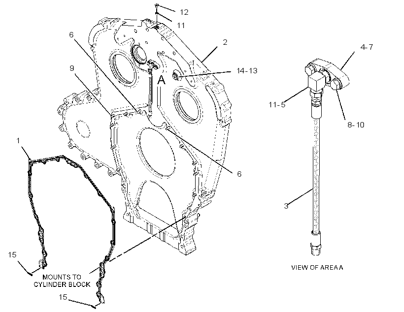 HOUSING GP-REAR 3508865 CAT
