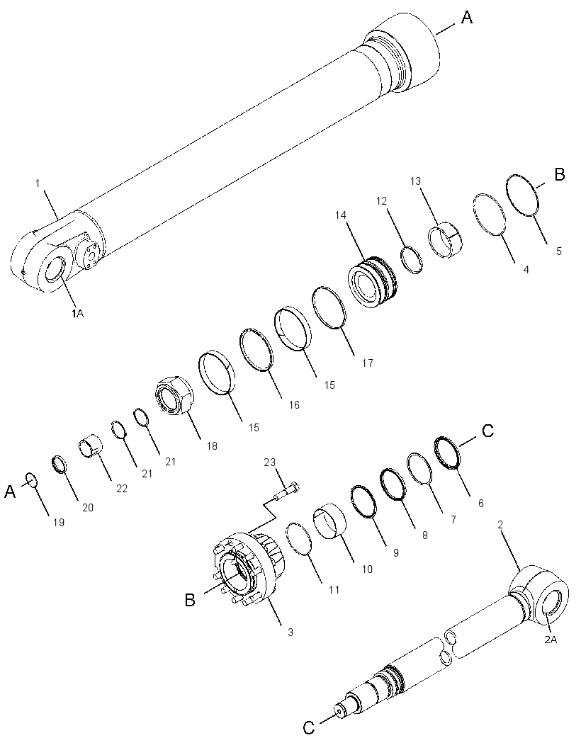 Цилиндр рукояти 4190071 CAT