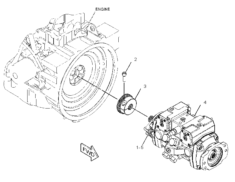 PUMP & MTG GP-HYDROSTATIC 3546541 CAT