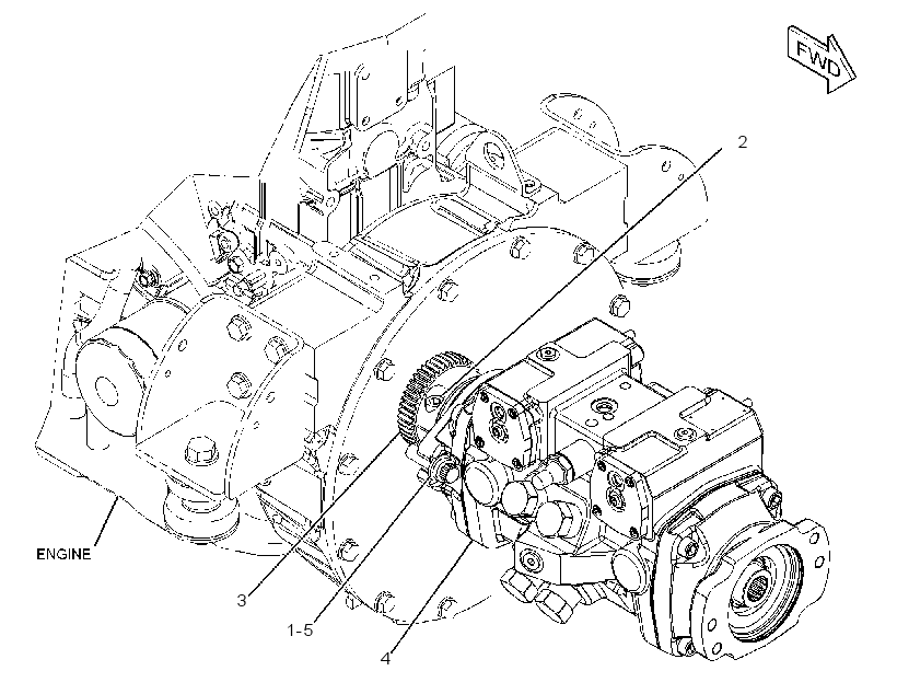 PUMP & MTG GP-HYDROSTATIC 3265307 CAT