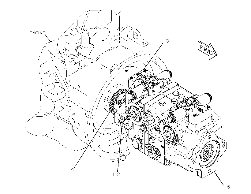 PUMP & MTG GP-HYDROSTATIC 3007640 CAT