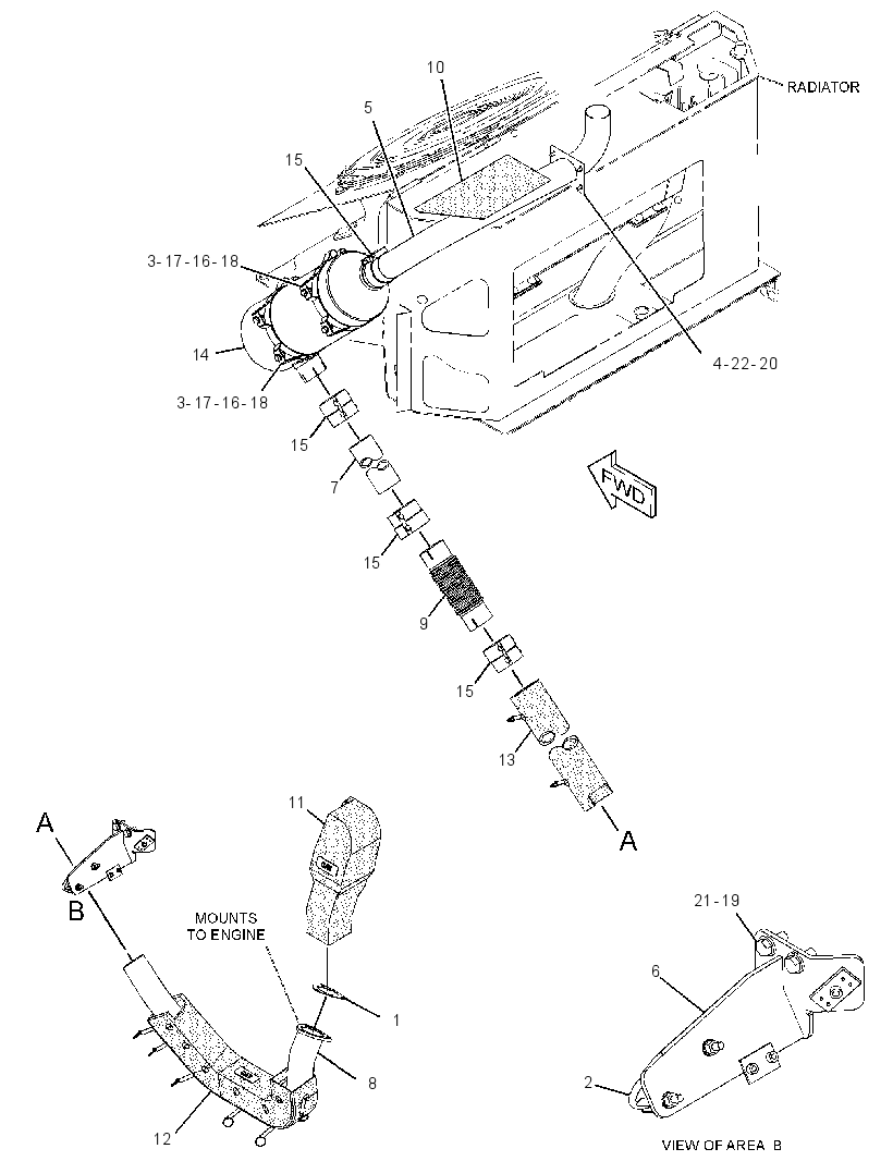 EXHAUST GP-FLEXIBLE 3235667 CAT