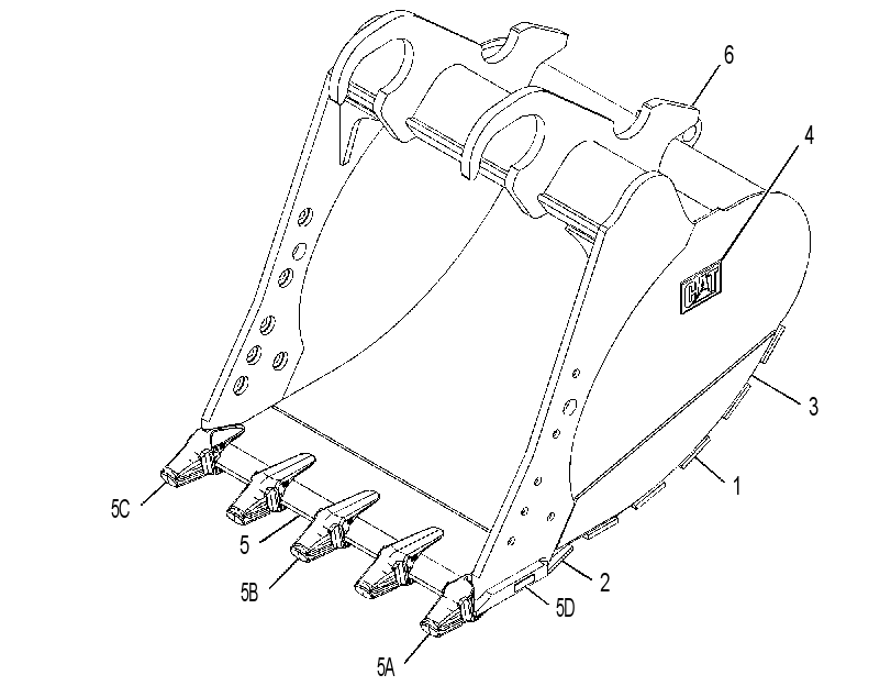 BUCKET AS-HEAVY DUTY POWER 2397535 CAT