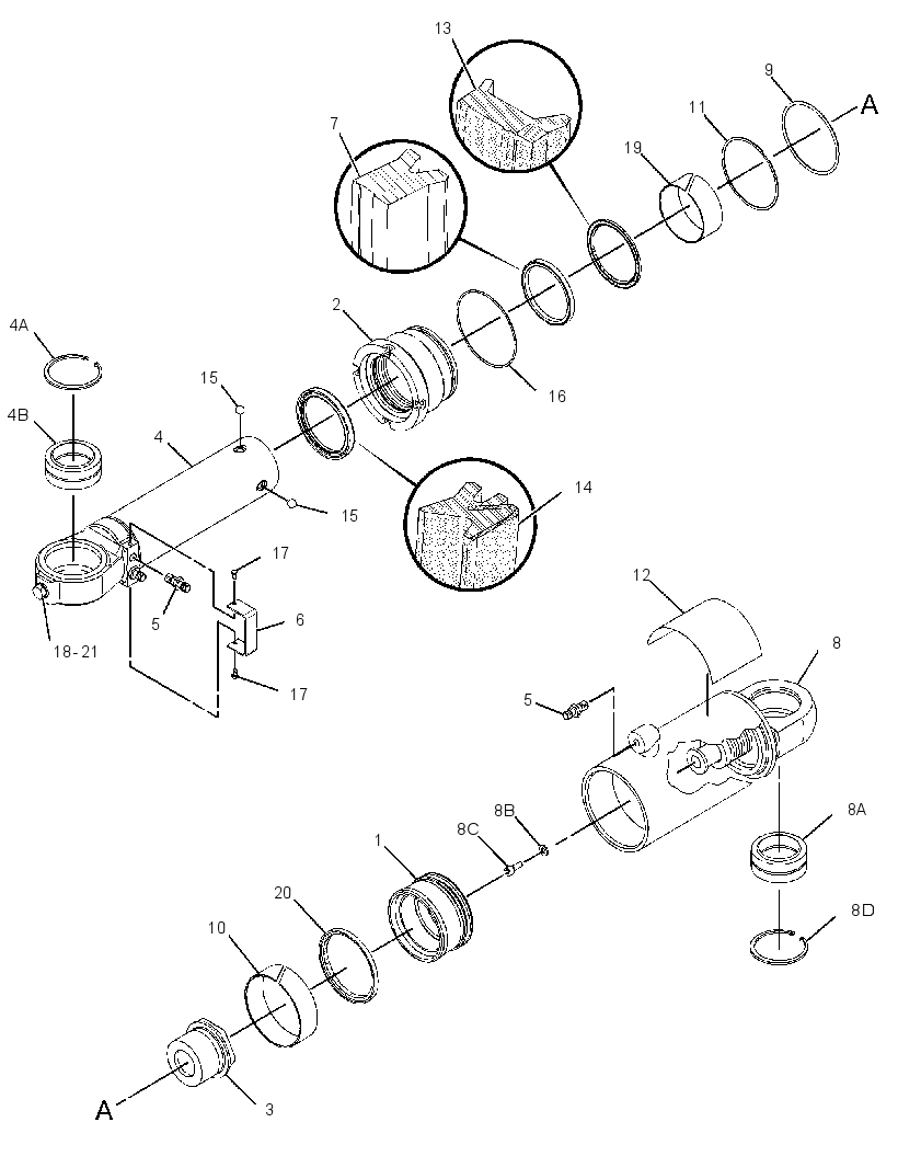 CYLINDER GP-SUSPENSION 3414124 CAT