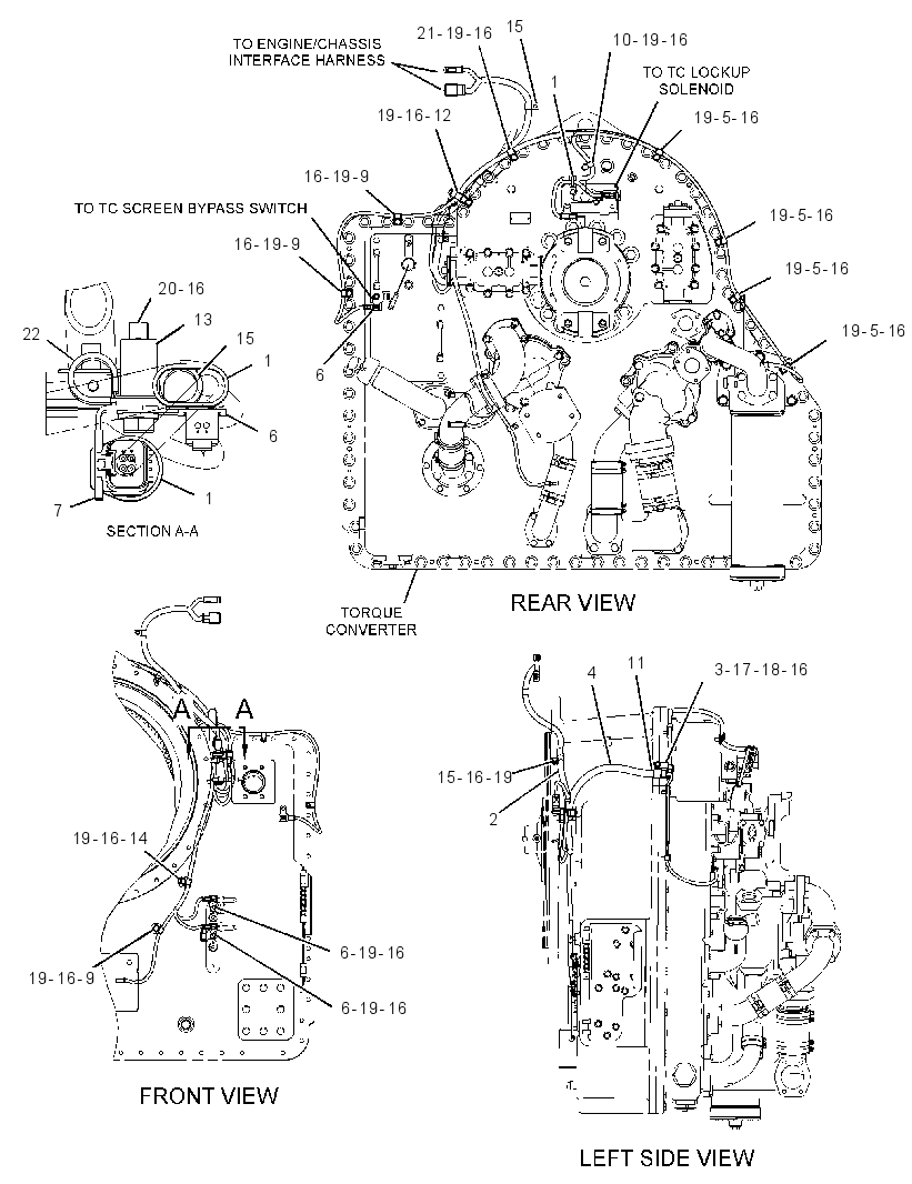 WIRING GP-TORQUE CONVERTER 2810079 CAT