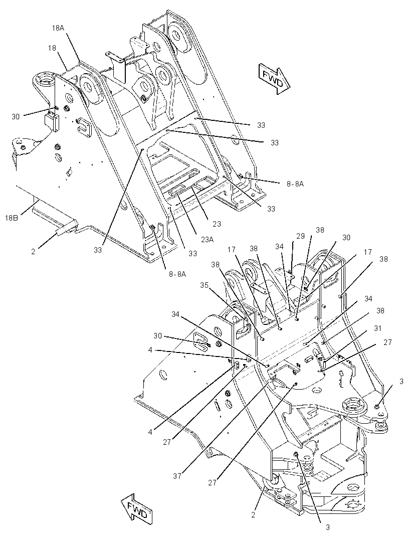 FRAME AS-LOADER 3188488 CAT