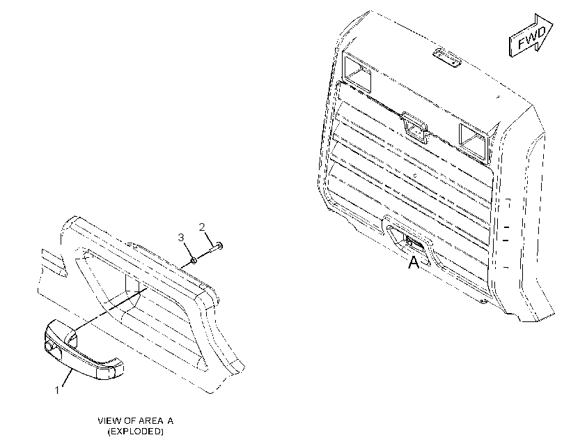 HANDLE GP-DOOR 3110450 CAT