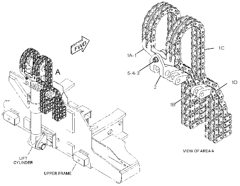 CHAIN GP-COUNTERWEIGHT 3262470 CAT