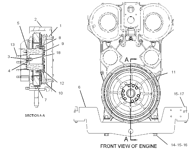 MOUNTING GP-HYD PUMP DRIVE 3266177 CAT