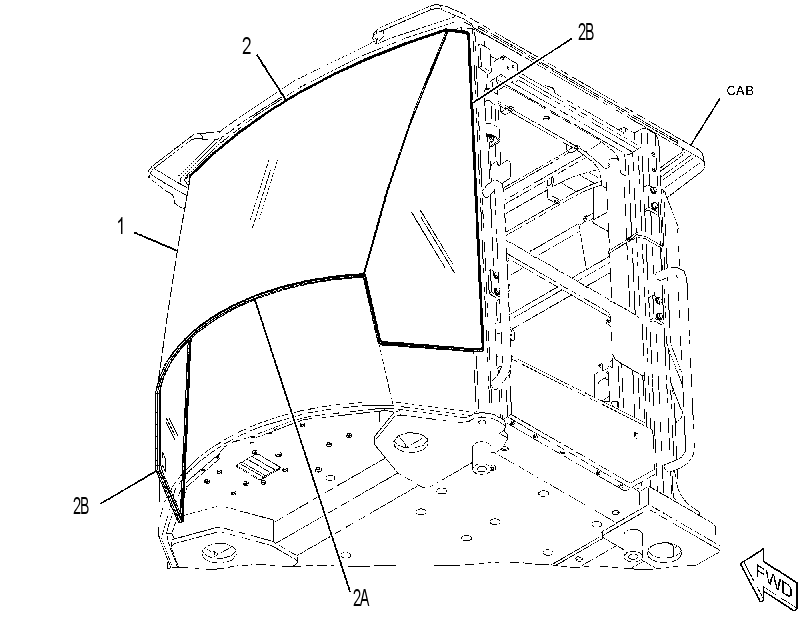 WINDOW GP-FRONT 2790245 CAT