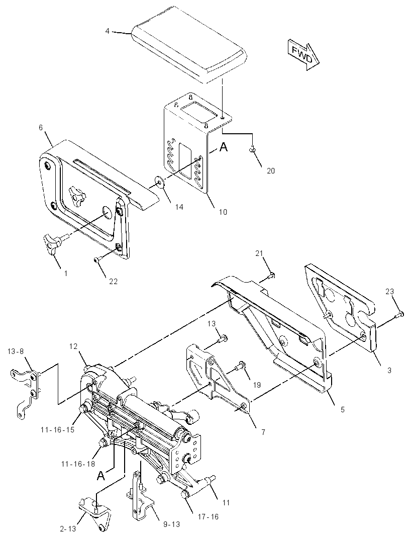 SUPPORT GP-HYDRAULIC CONTROL 3615015 CAT