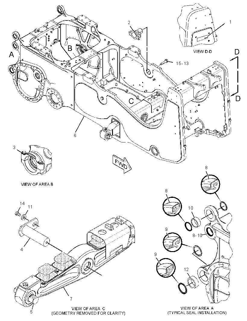 FRAME GP-MAIN 3348910 CAT