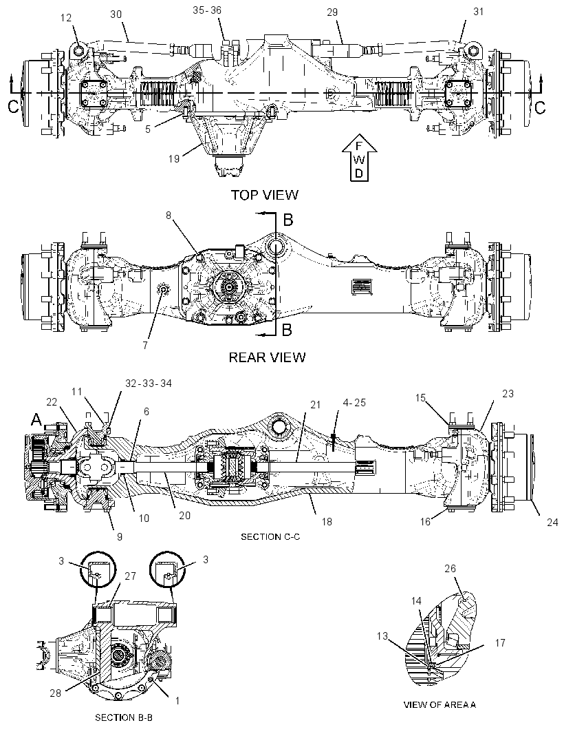 AXLE GP-DRIVE & STEERING 2169083 CAT