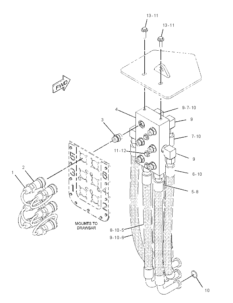 LINES GP-REAR ATTACHMENT 3367107 CAT
