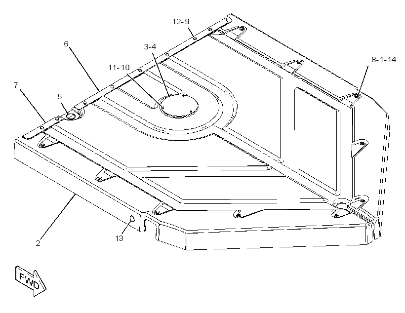 ROOF GP-CAB 3225557 CAT