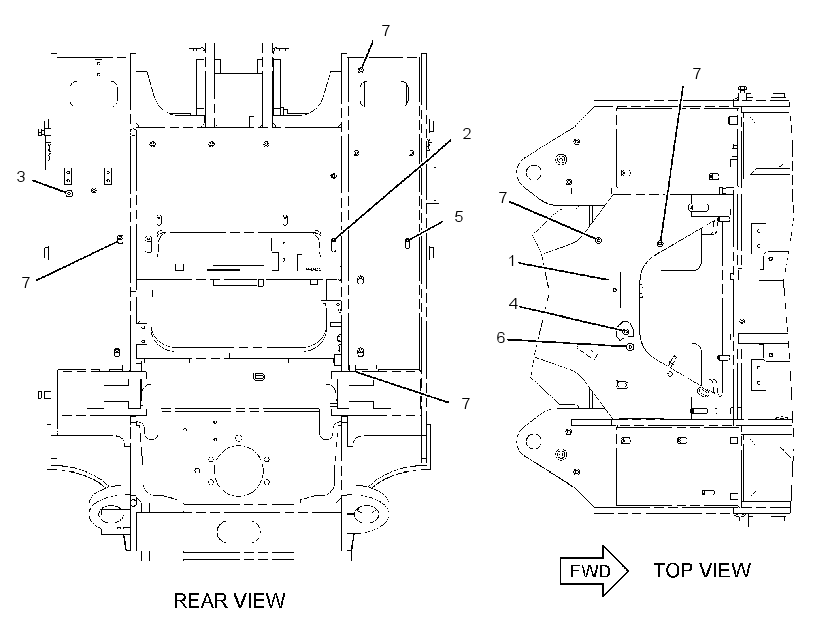 BOSS GP-REAR FRAME 3466968 CAT